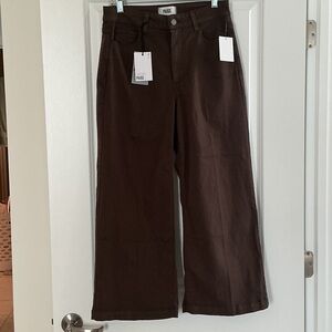 PAIGE Chocolate Brown Trousers